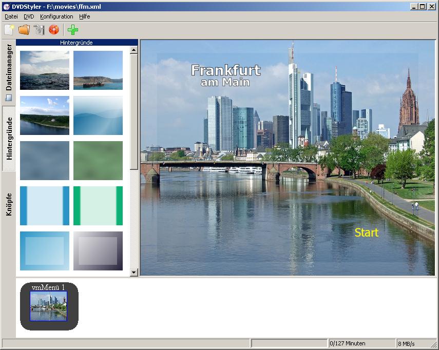 DVDStyler 3.0.2 software screenshot