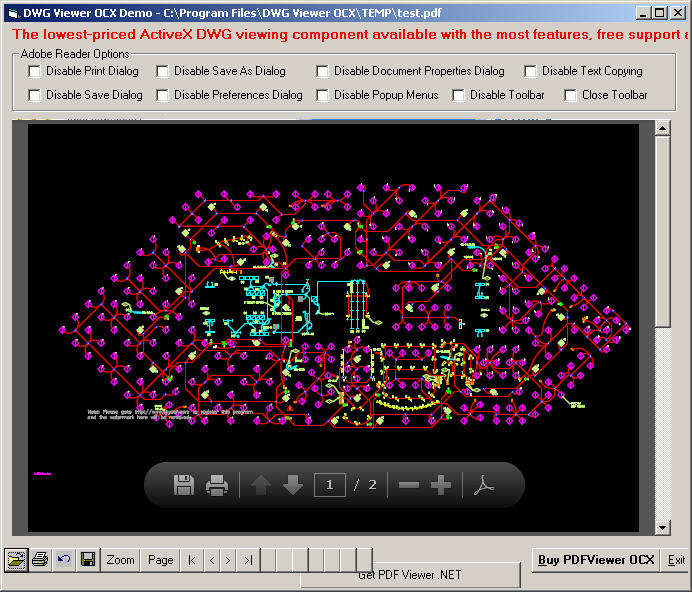 DWG Viewer OCX 3.0 software screenshot