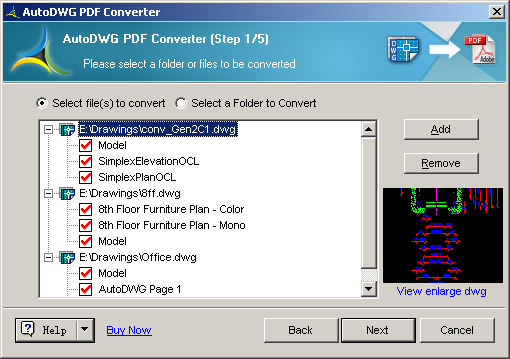 DXF to PDF Converter 3.18 software screenshot