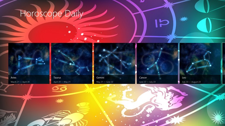 Daily Horoscope RT for Windows 8 1.0.0.0 software screenshot