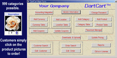 DartCart Shopping Cart Demo 1.1 software screenshot