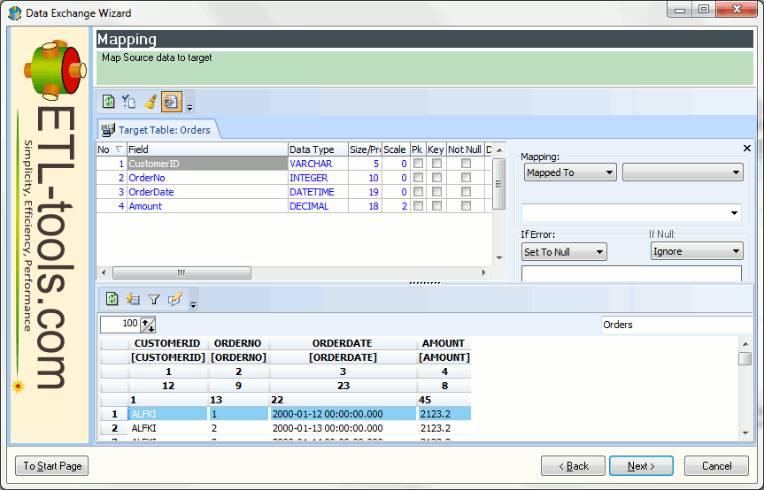 Data Exchange Wizard Activex 5.1.0.0 software screenshot