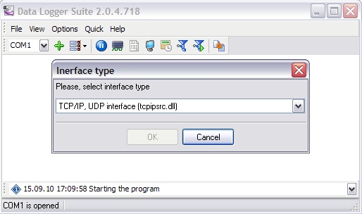 Data Logger Suite 2.7.3.415 software screenshot