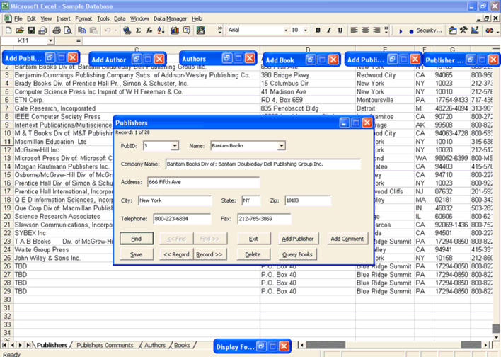 Data Manager for Excel 1.0 software screenshot