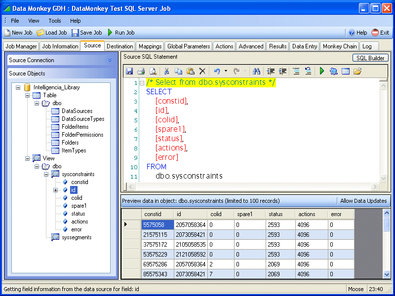 Data Monkey G.D.H. 2.0.0 software screenshot