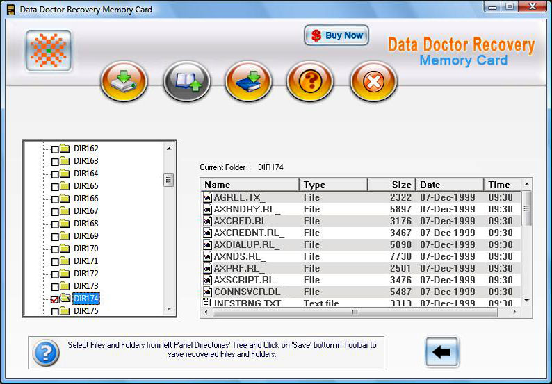 Data Recovery Software for Memory Cards 3.0.1.5 software screenshot