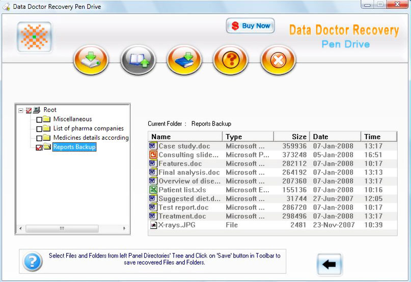 Data Recovery Software for Pen Drive 3.0.1.5 software screenshot