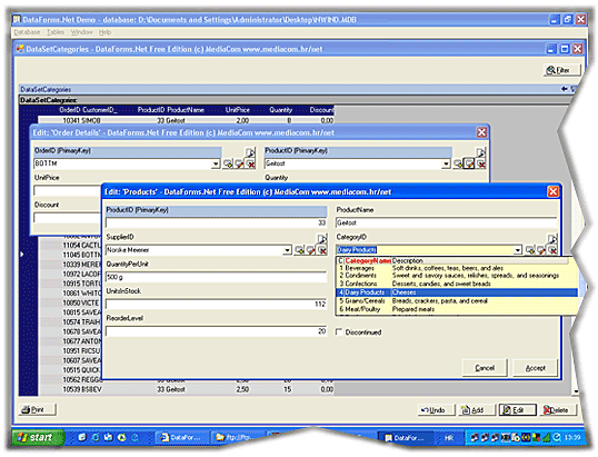 DataForms.Net with Source 3.0 software screenshot