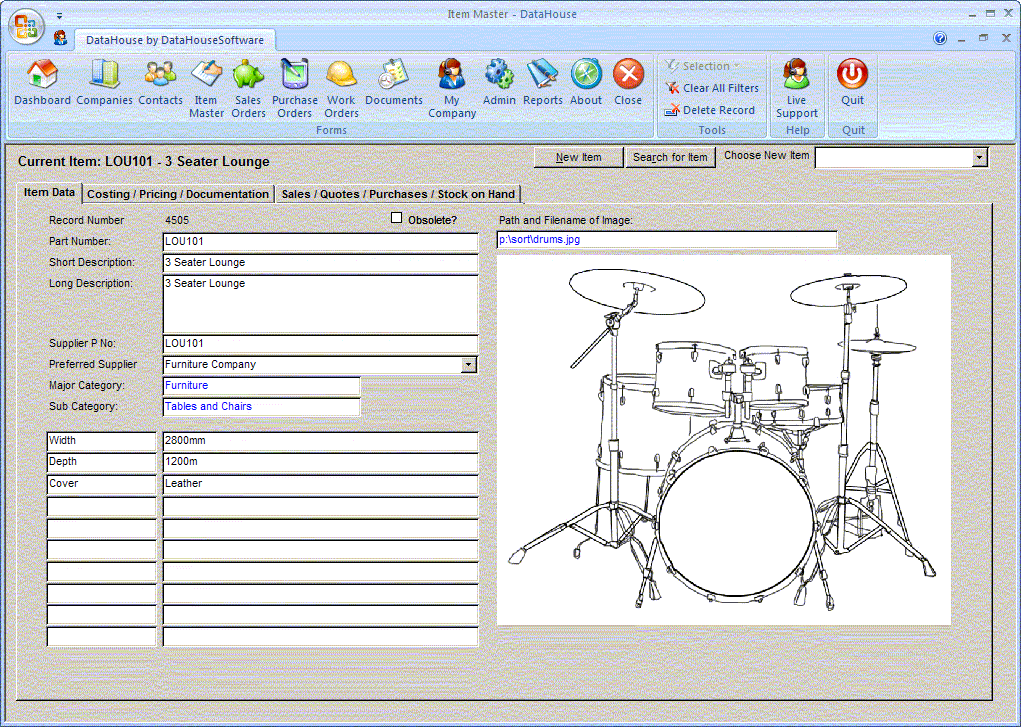DataHouse 4.01 software screenshot