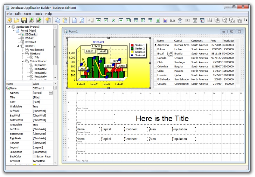 Database Application Builder Free 2.4.0.322 software screenshot