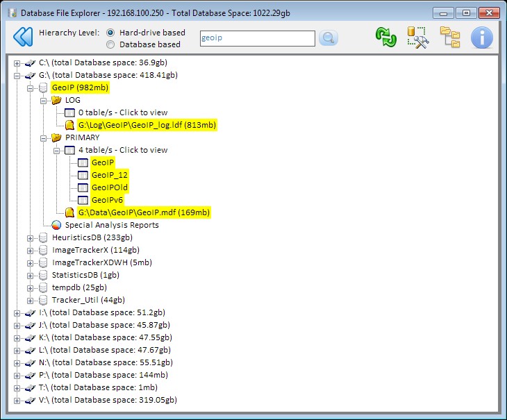 Database File Explorer 1.0.7.7 software screenshot