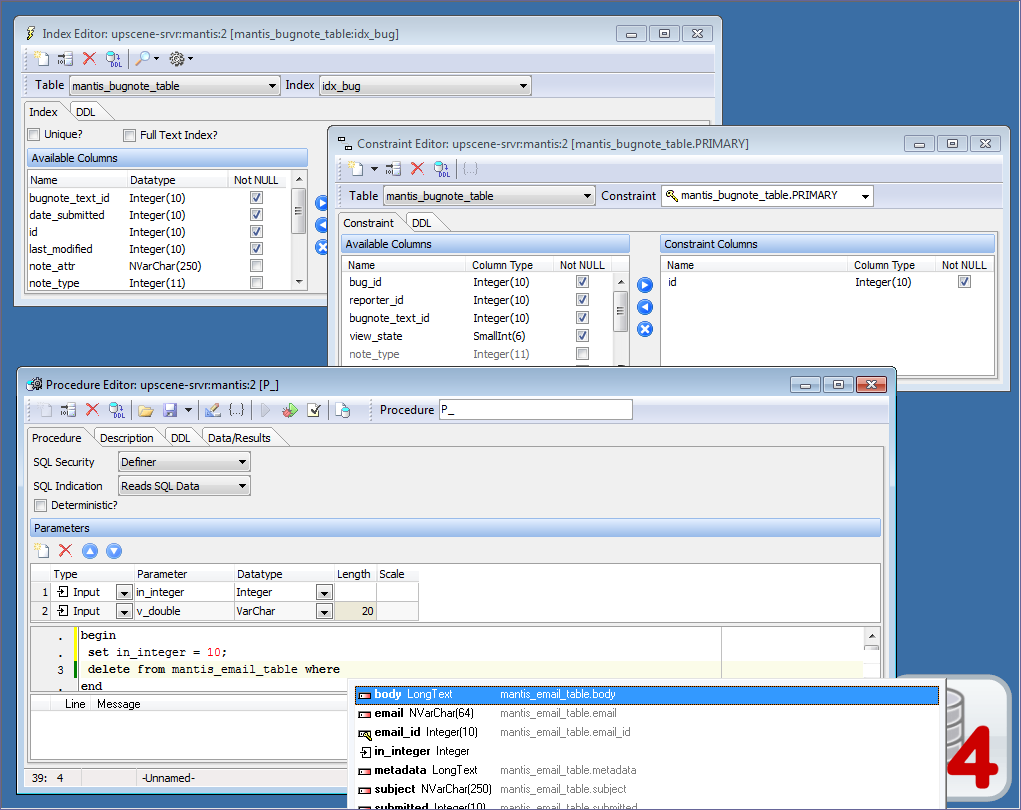 Database Workbench Lite for MySQL 4.4.3.0 software screenshot