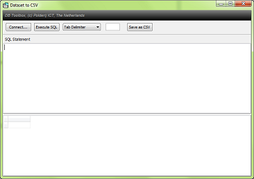 Dataset to CSV  software screenshot