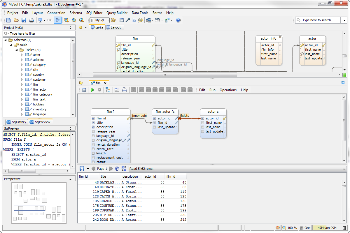 DbSchema 7.5.0.4679 software screenshot