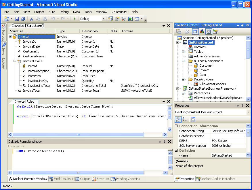 DeKlarit 4.3 software screenshot