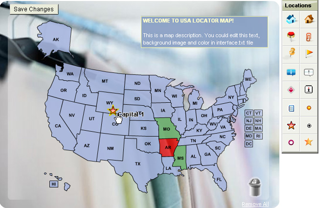 Dealer Store Locator Map (USA) 1.02 software screenshot