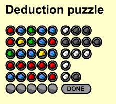 Deducrion online puzzle 1 software screenshot