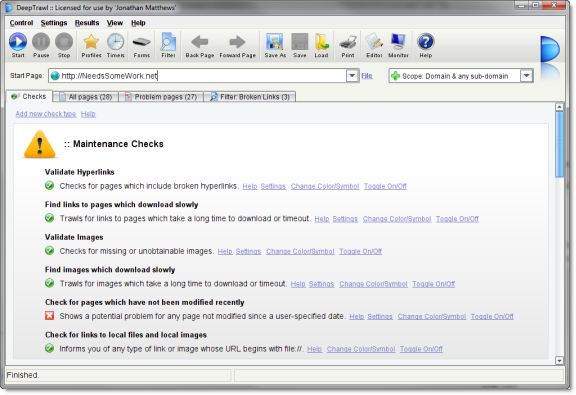 DeepTrawl 4.3 software screenshot
