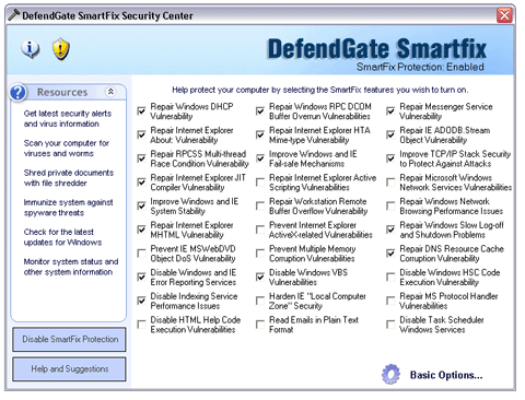 DefendGate Security Suite 4.1 software screenshot