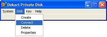 Dekart Private Disk Multifactor 2.00 software screenshot