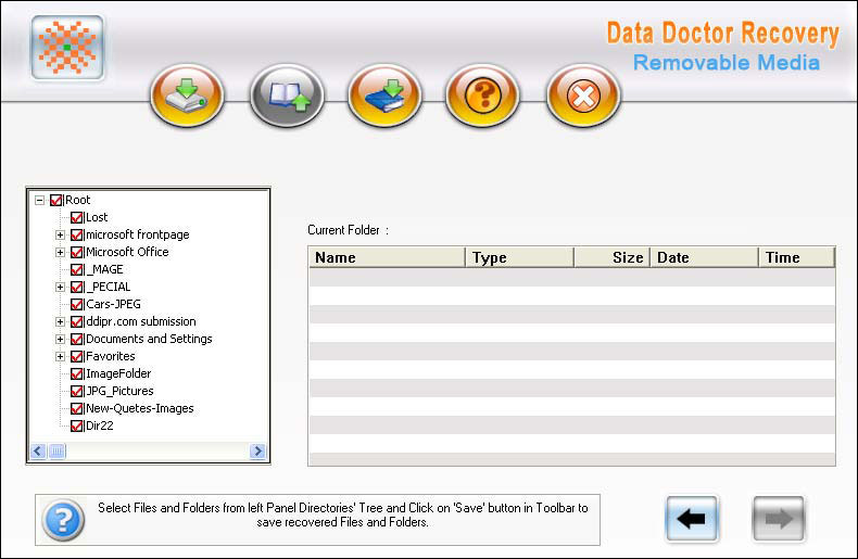 Deleted Digital Media Recovery 3.0.1.5 software screenshot