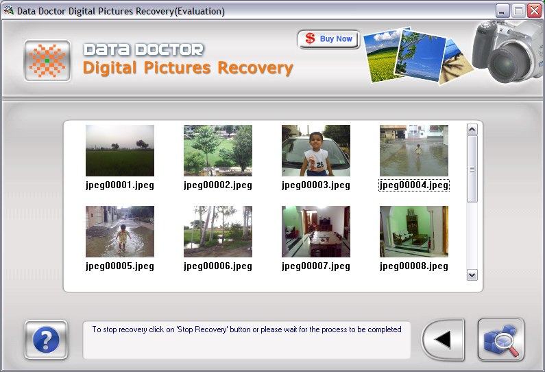 Deleted Image Recovery Tool 3.0.1.5 software screenshot
