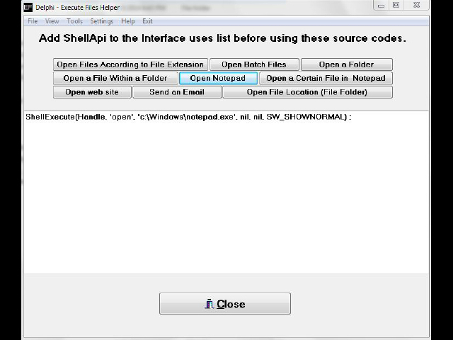Delphi Programming Helper 5.1.3 software screenshot