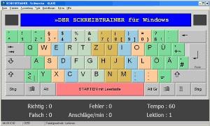 Der Schreibtrainer - 10 Finger schreiben 3.7 software screenshot