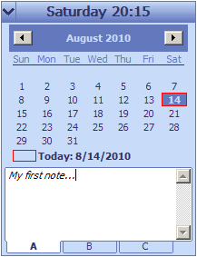 Desktop Calendar Reminder 1.70 software screenshot
