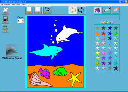 Desktop Dolphin Coloring Book 1.0 software screenshot
