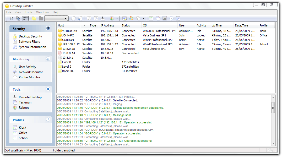 Desktop Orbiter 8.3.3 software screenshot
