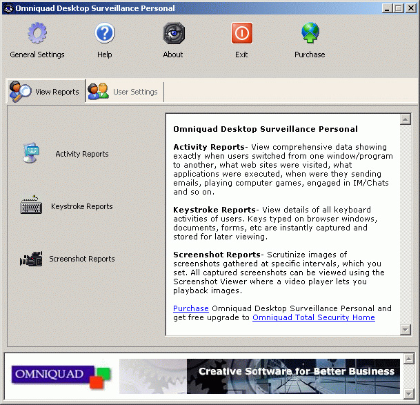 Desktop Surveillance Personal Edition 6.0.3 software screenshot