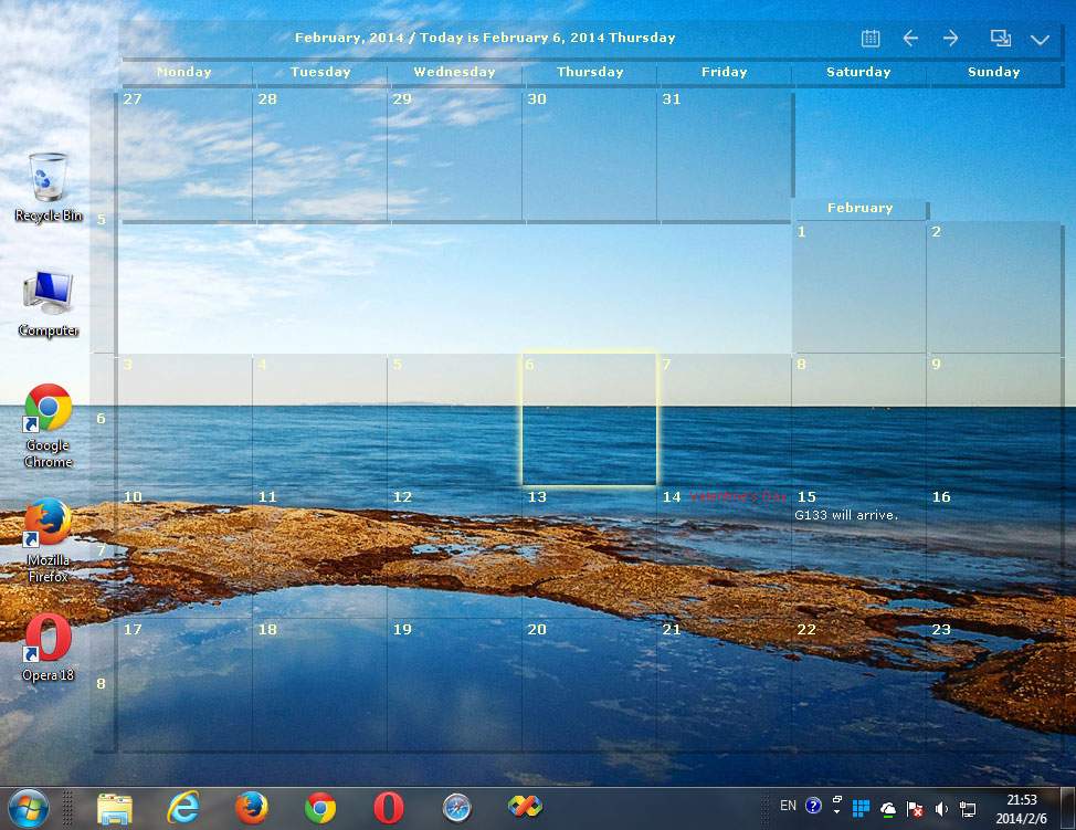 DesktopCal 2.2.19.4178 software screenshot