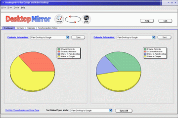 DesktopMirror for Google and Palm Desktop 5.0.0.1510 software screenshot