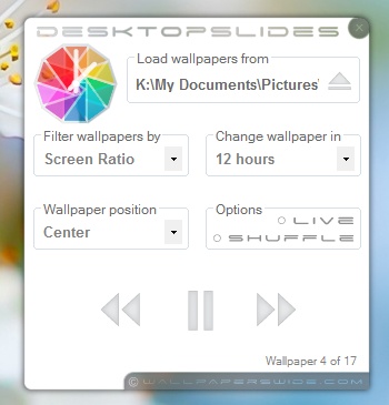 DesktopSlides 2.1.0.0 software screenshot
