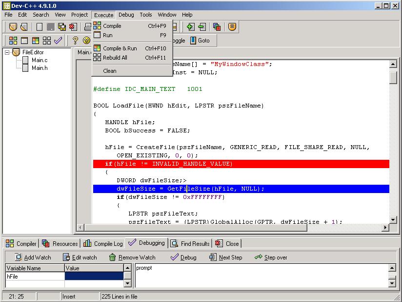 Dev-C++ Portable 5.11 software screenshot