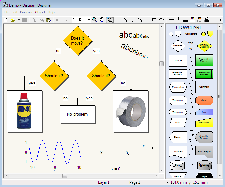 Diagram Designer 1.28 software screenshot
