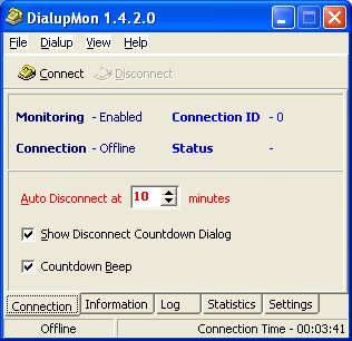 DialupMon 1.4.2.0 software screenshot