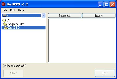 DietJPEG 1.2.0 software screenshot