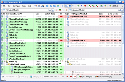 Diff Commander 2.40 software screenshot