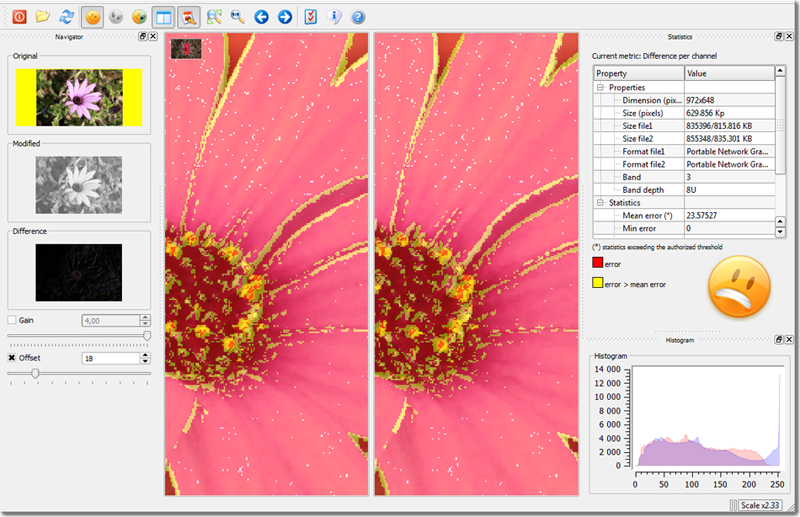 DiffImg Portable 2.0.2 software screenshot