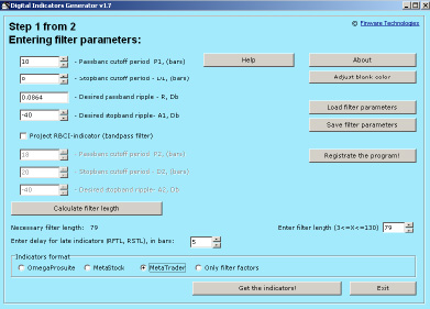 Digital Indicators Generator 1.7 software screenshot
