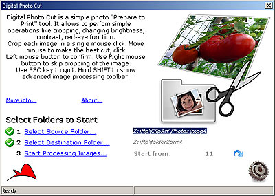 Digital Photo Cut 2.0 software screenshot