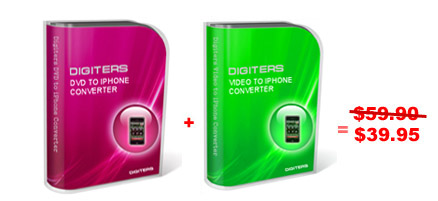 Digiters DVD + Video to iPhone Converter 3.6.1 software screenshot
