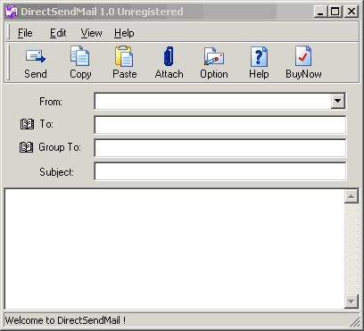 DirectSendMail 1.00 software screenshot