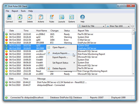 Disk Pulse DB Server 5.1.26 software screenshot