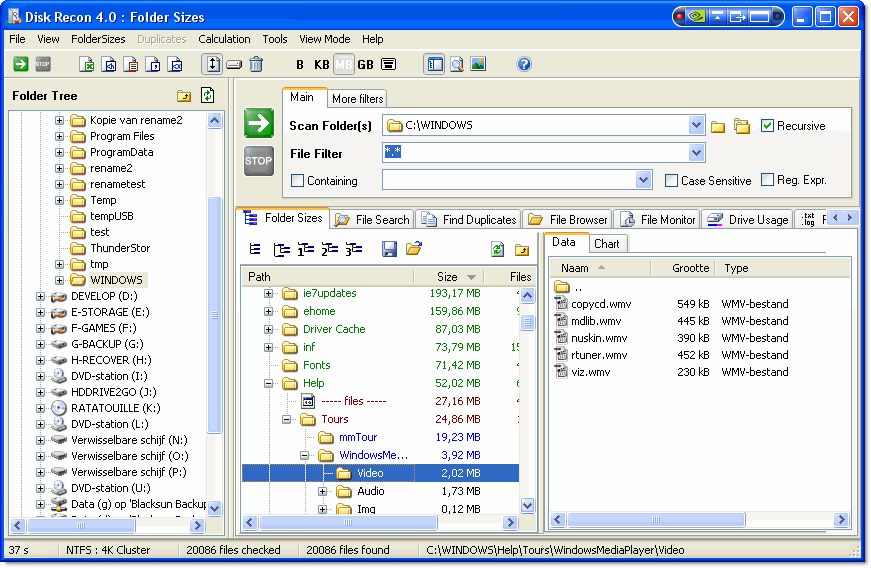Disk Recon 10.0 software screenshot