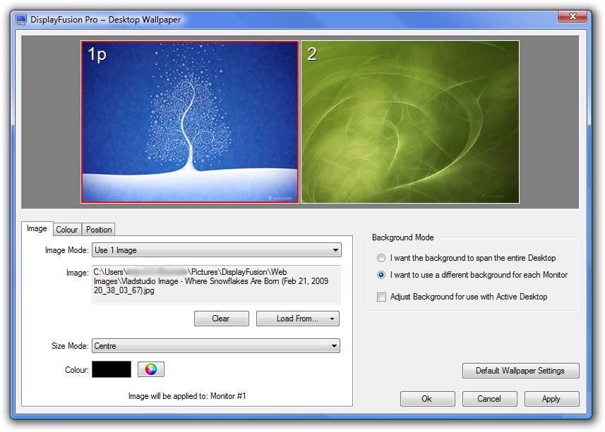 DisplayFusion 7.0.0 software screenshot