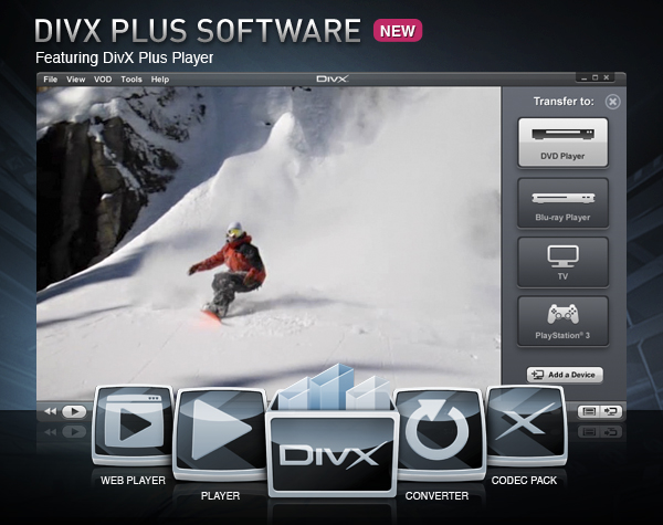DivX Plus 10.6.3 software screenshot