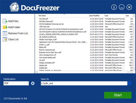 DocuFreezer 1.5.1608.24200 software screenshot